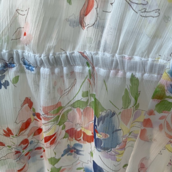 Floral V-neck Pleated Maxi Dress - Picture 5 of 7